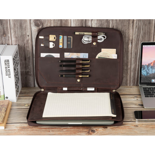 Personalized Leather Portfolio,Custom Leather Padfolio,A4 iPad leather Folder,Monogrammed Padfolio For Dad,Christmas Gift